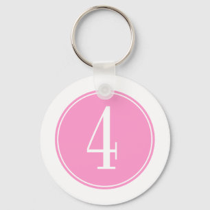 Llavero Círculo rosado #4