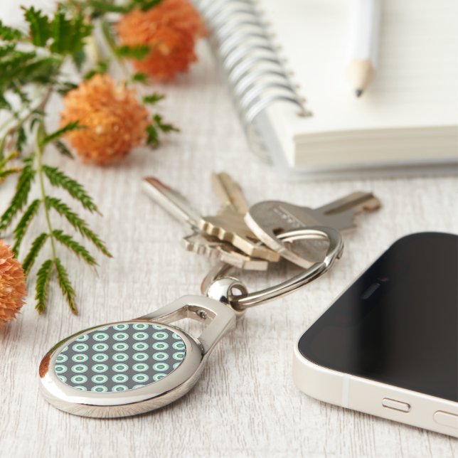 Llavero Círculos de combinación grises de Shirley Taylor (Lateral)