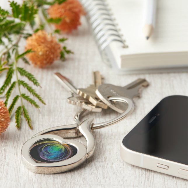 Llavero Círculos espaciales (Lateral)