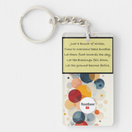Llavero Círculos (poesía) Keychain acrílico
