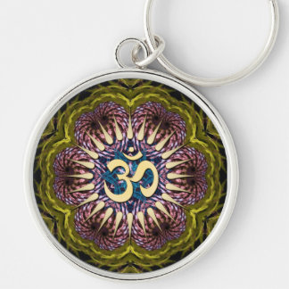 Llavero Círculos sagrados Om dorados #04 Keychain