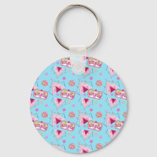 Llavero Circus Tent Ball Estrellas Amarillas Enteros Vinta