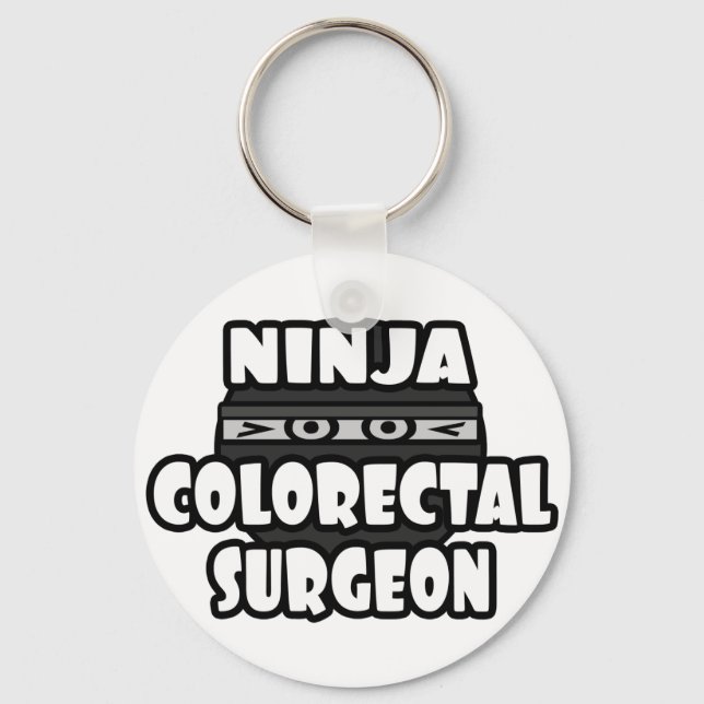 Llavero Cirujano colorrectal Ninja (Anverso)