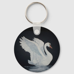 Llavero Cisne blanco