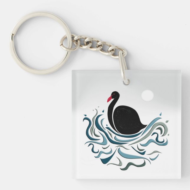 Llavero Cisne negro (Frente)