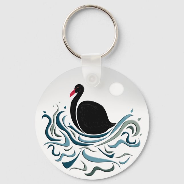 Llavero Cisne negro (Anverso)