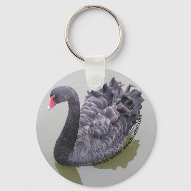 Llavero cisne negro (Anverso)