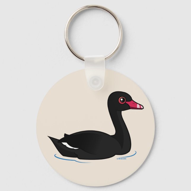 Llavero Cisne negro lindo (Anverso)