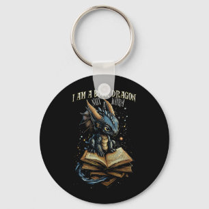 Llavero Cita Bookish I Am A Book Dragon No A Worm Readin