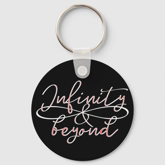 Llavero Cita caligráfica Símbolo infinito simple infinito (Anverso)