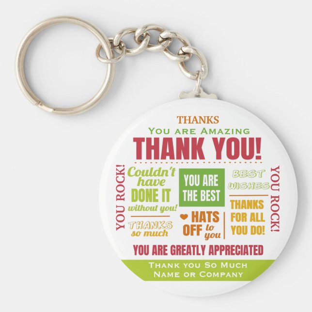 Llavero Cita de agradecimiento (Frente)