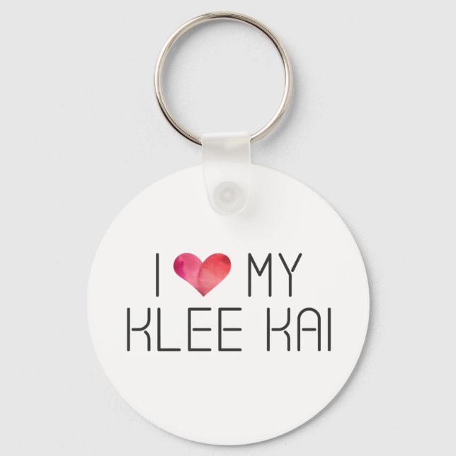 Llavero Cita de amor de Klee Kai (Anverso)