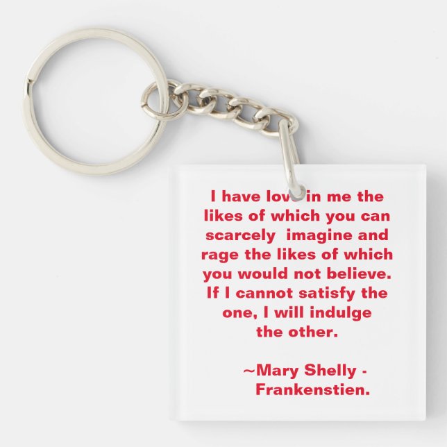 Llavero Cita de amor y rabia (Frente)