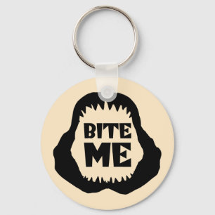 Llavero Cita de Bite me - Tiburones Jaws