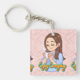 Llavero cita de café