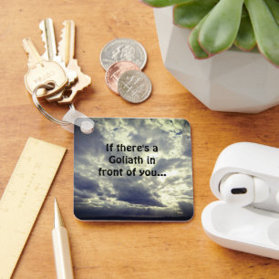 Llavero Cita de David y Goliat 