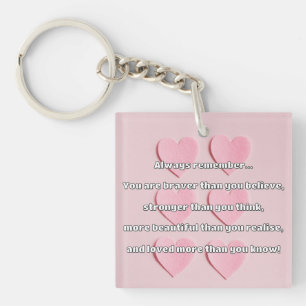 Llavero Cita de Empath Bravery Positive Animation