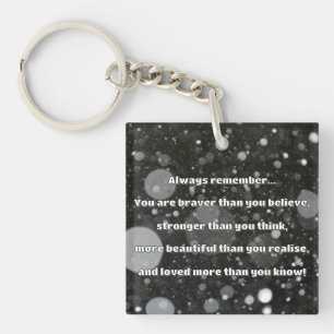 Llavero Cita de Empath Bravery Positive Animation