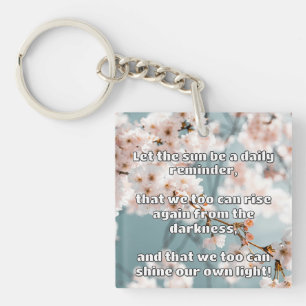 Llavero Cita de estímulo positiva de Empath Shine