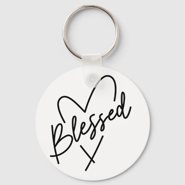 Llavero Cita de gratitud escrita a mano (Anverso)