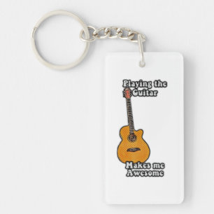 Llavero cita de guitarra positiva para guitarristas
