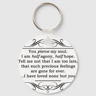 Llavero Cita de Jane Austen Persuasion