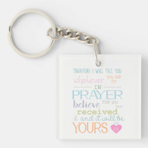 Llavero Cita de la Biblia cristiana adorable oración fe NI