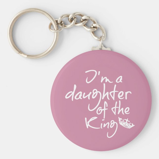 Llavero Cita de la Biblia: Hija del Rey (Frente)