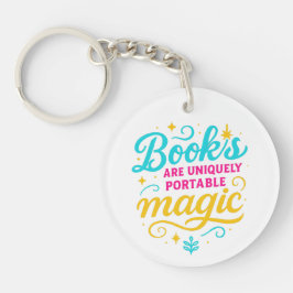 Llavero Cita de Libros son Magia