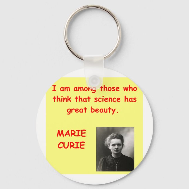 Llavero cita de Marie Curie (Anverso)