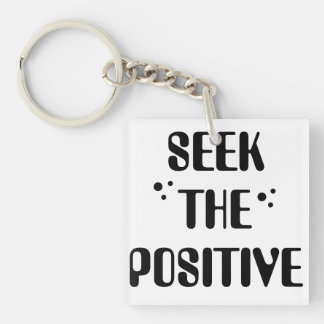 Llavero Cita de Mentalidad Positiva | Busca lo Positivo