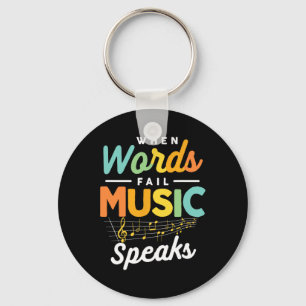 Llavero Cita de Música Inspiradora Músico Amante de la Mús