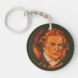 Llavero Cita de paleta de fuego de Beethoven