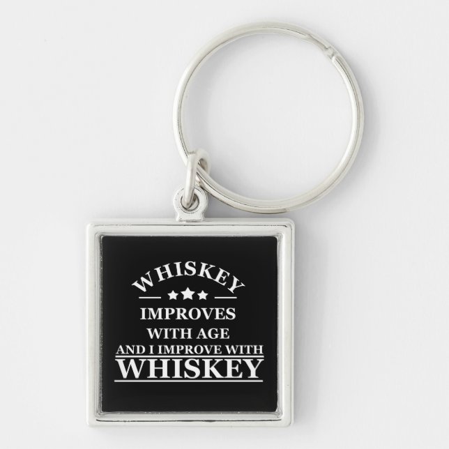 Llavero cita de whisky divertido (Frente)