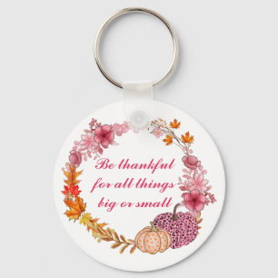 Llavero Cita de Wreath de otoño