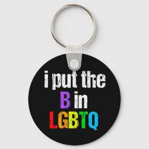 Llavero Cita divertida bisexual LGBTQ Rainbow Humor