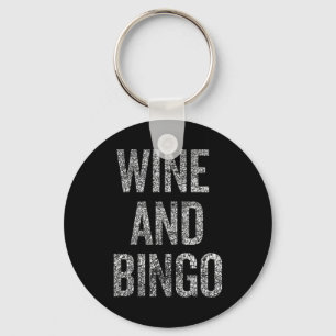 Llavero Cita divertida de bingo de vino para mujeres Humor