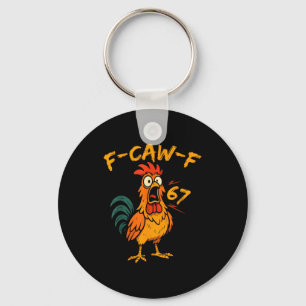Llavero Cita divertida de humor de pollo F-caw-f Gallo Sei