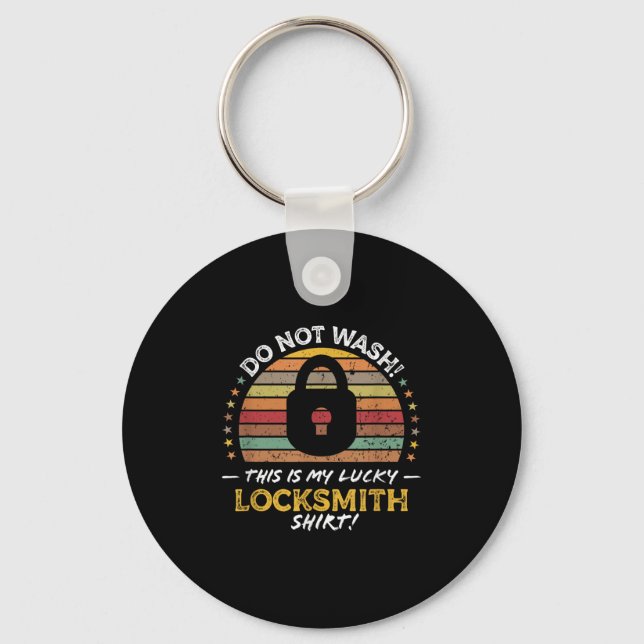 Llavero Cita divertida de locksmith, gráfico de selector d (Anverso)