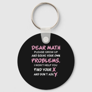 Llavero Cita Divertida de Matemáticas