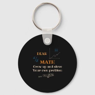 Llavero Cita Divertida De Matemáticas Para Chicas Chicos A