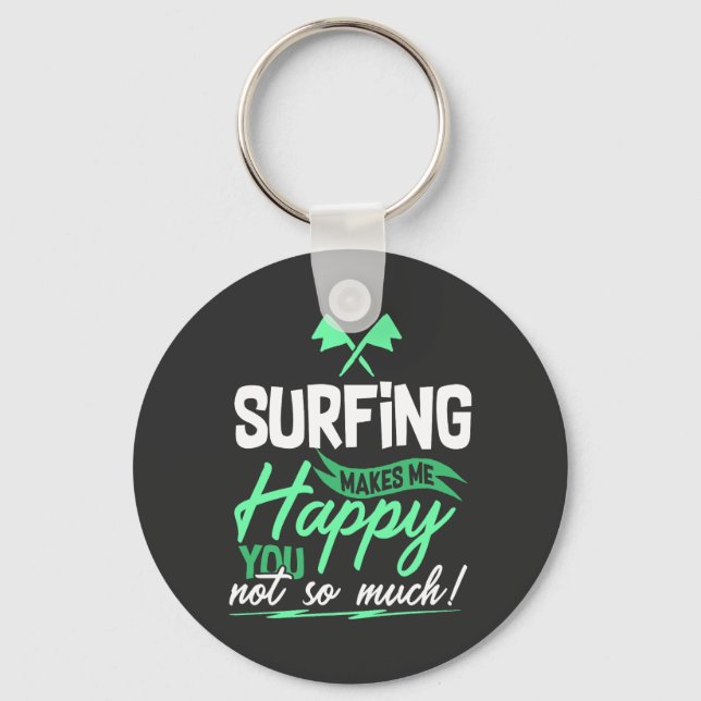 Llavero Cita divertida de surf (Anverso)