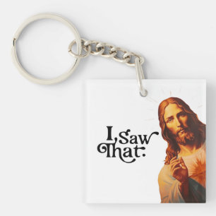 Llavero Cita Divertida Jesús Meme Vi Eso Cristiano