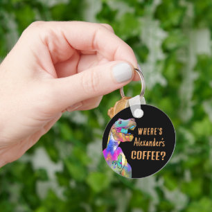 Llavero Cita Divertida Personalizada de Dinosaurio