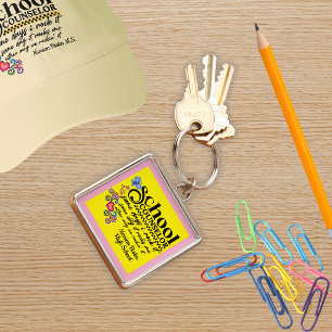 Llavero Cita divertida personalizada para consejero escola
