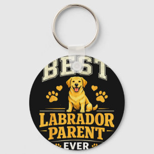 Llavero cita divertida y orgullosa de padres de Labrador, 