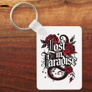 Llavero Cita estilo tatuaje romántico oscuro
