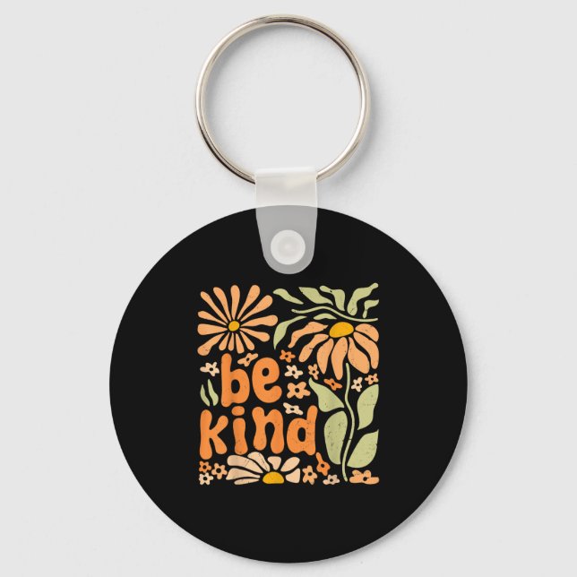 Llavero Cita Floral positiva de Be Kind Las Flores De Boho (Anverso)