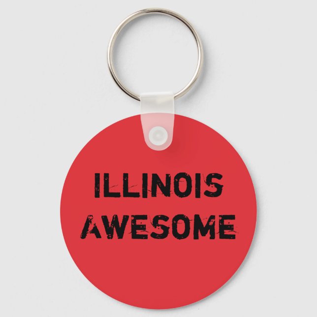 Llavero Cita impresionante de Illinois  (Anverso)