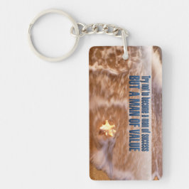 Llavero Cita Inspiradora "Conviértete en un hombre de valo